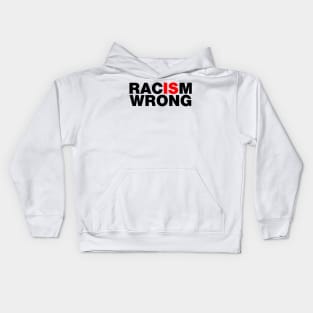 Racism is Wrong Black Lives Matter BLM Kids Hoodie